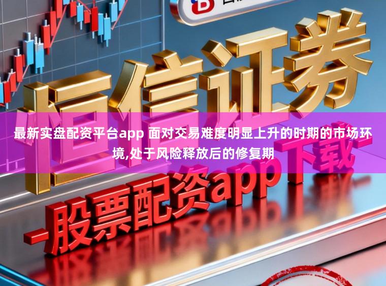 最新实盘配资平台app 面对交易难度明显上升的时期的市场环境，处于风险释放后的修复期
